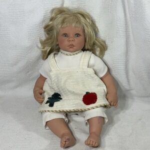 1999 Vtg LEE MIDDLETON By Reva  22"‎  PARTY TIME DOLL Blonde Hair Blue(see Pics)